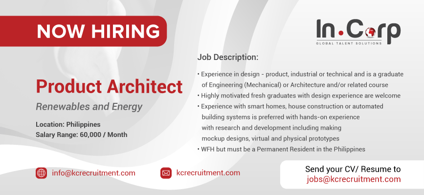 For Hire: Product Architect for a company in the Philippines