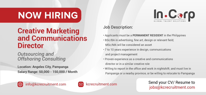 For Hire: Creative Marketing and Communications Director