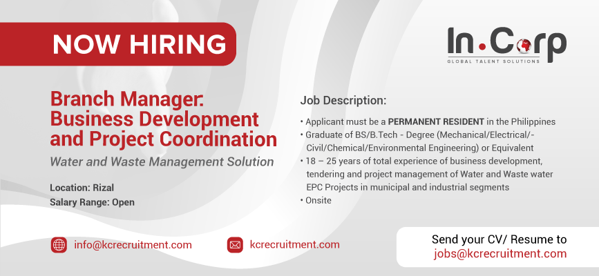 Branch Manager: Business Development and Project Coordination