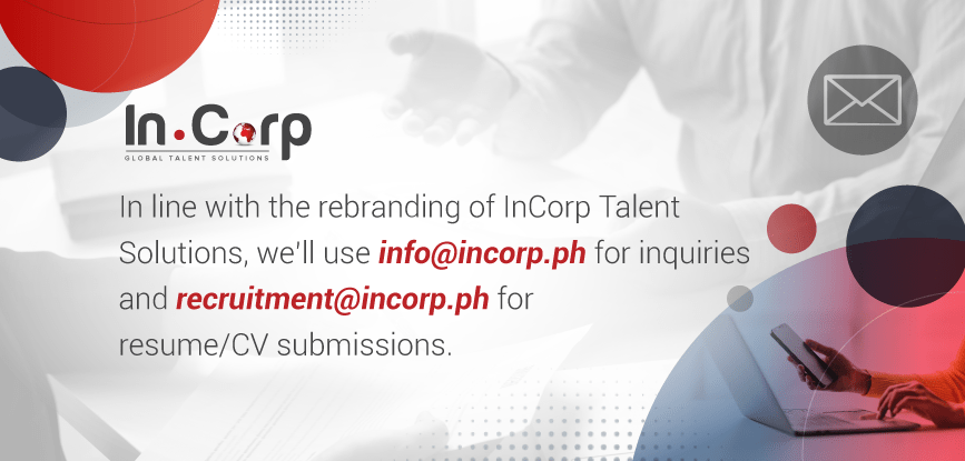 InCorp Talent Solutions Email Address Change