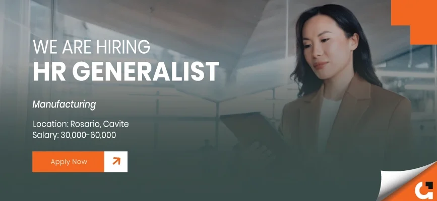 For Hire: HR Generalist for a company based in Rosario, Cavite